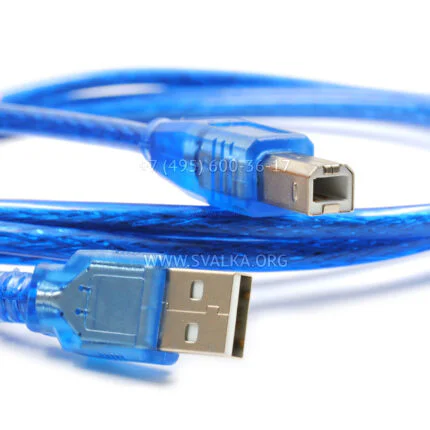 Кабель USB 2.0 Type A - Type B, 1.5 м, синий
