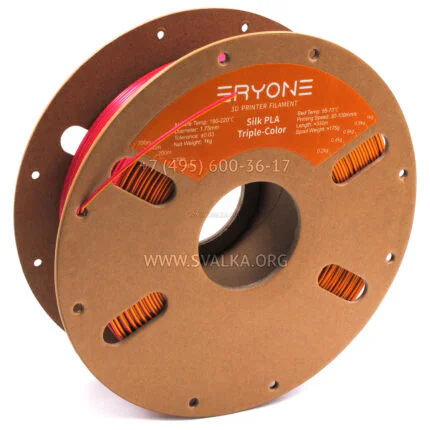 Филамент PLA Eryone Silk RPG 1.75 мм красный-золотой-пурпурный 1 кг
