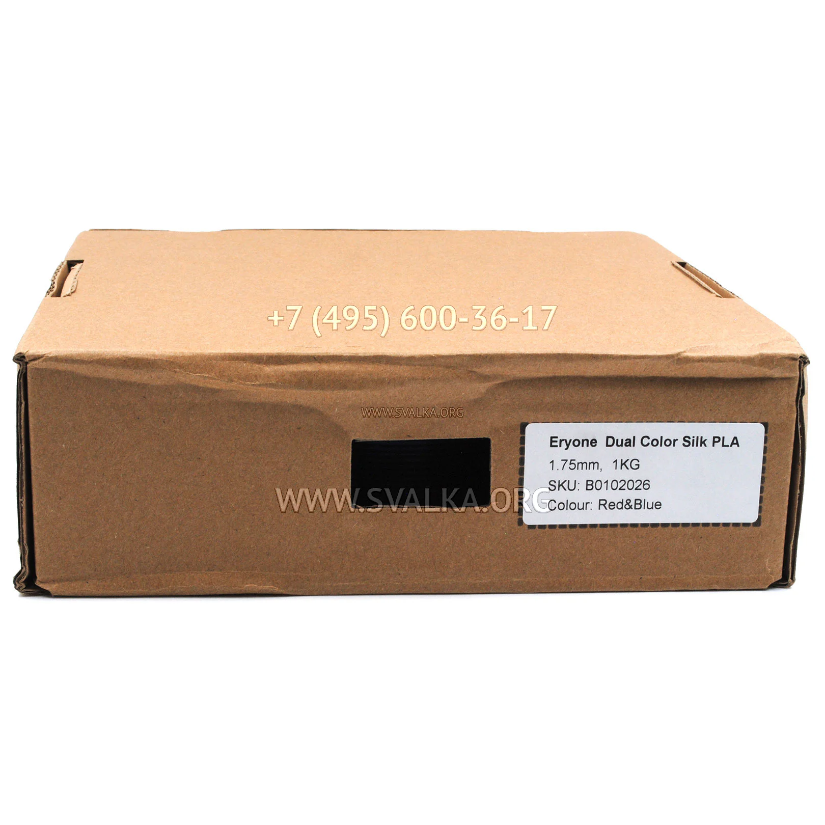Филамент PLA Eryone Silk RB 1.75 мм красный-синий 1 кг