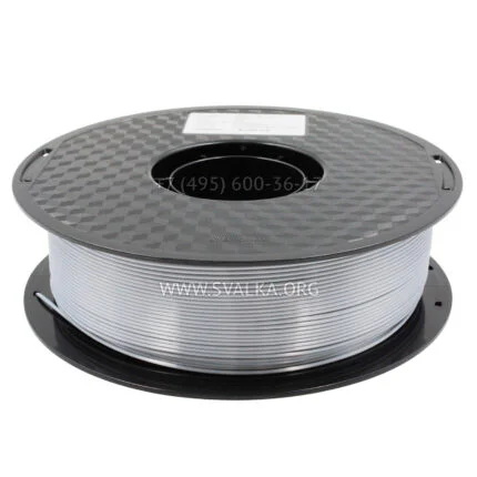 Филамент PLA Silk Silver 1.75 мм серебряный 1 кг